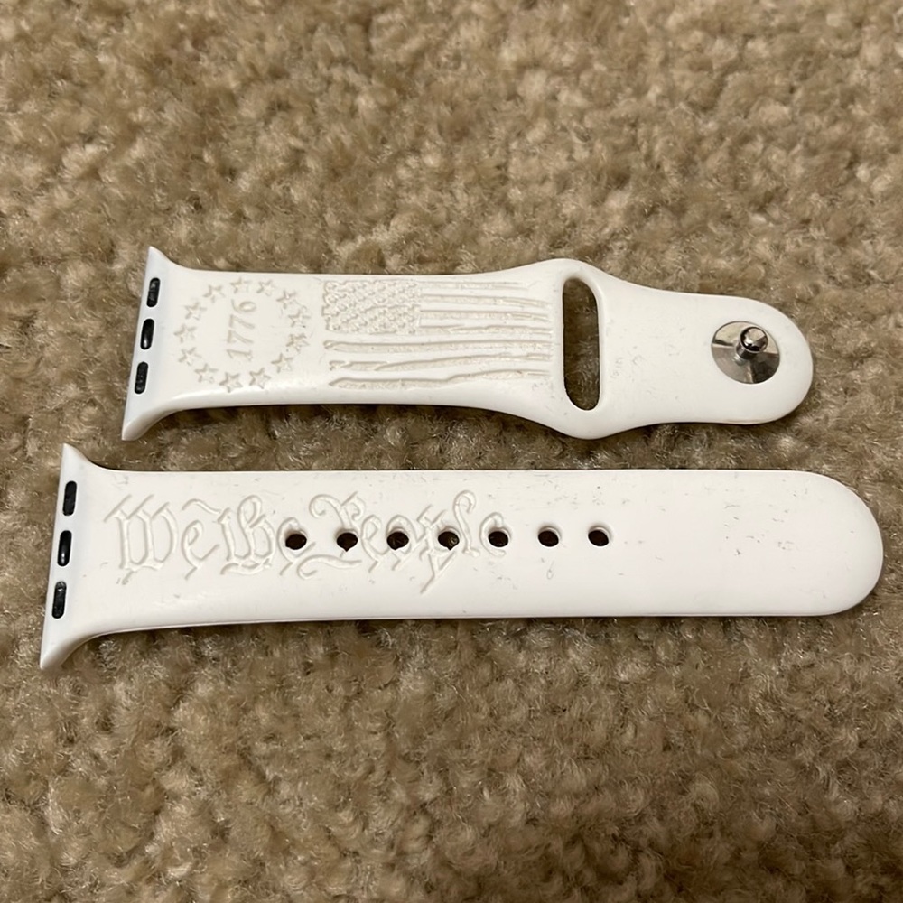 We The People w/American Flag 1776 Apple Watch Band for 38mm